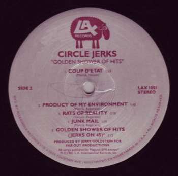 LP Circle Jerks: Golden Shower Of Hits