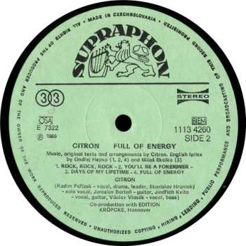 LP Citron: Full Of Energy