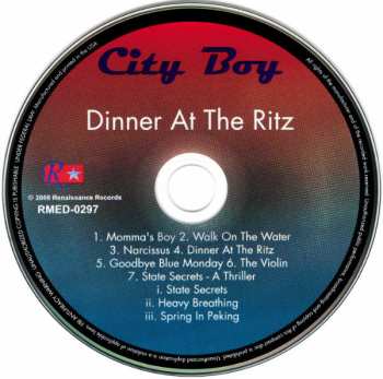 CD City Boy: Dinner At The Ritz