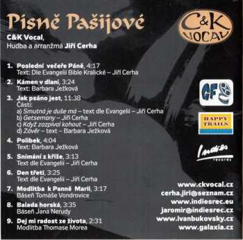 CD C&K Vocal: Písně Pašijové