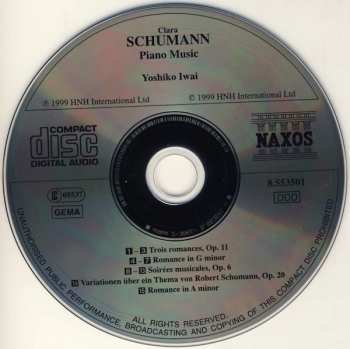 CD Clara Schumann: Piano Music