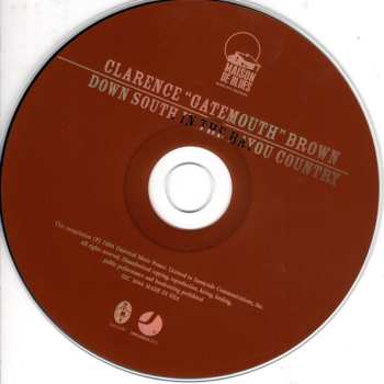 CD Clarence "Gatemouth" Brown: Down South In The Bayou Country