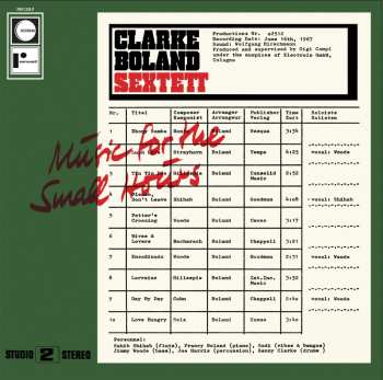 LP The Kenny Clarke - Francy Boland Sextet: Music For The Small Hours