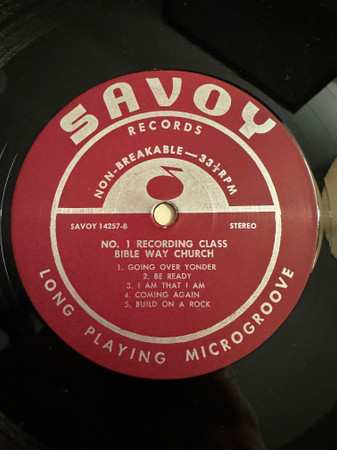 LP Class No. 1 Of The United Singing Convention Bibleway Church: No. 1 Recording Class Bible Way Church