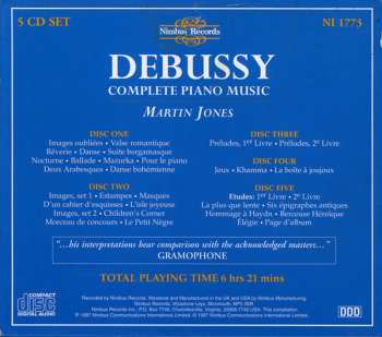 5CD/Caja Claude Debussy: Complete Piano Music