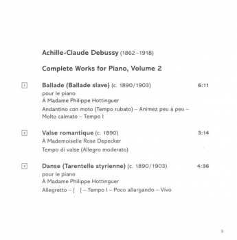 CD Claude Debussy: Complete Works For Piano, Volume 2