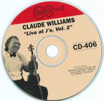 CD Claude Williams: Live At J's - Part 2