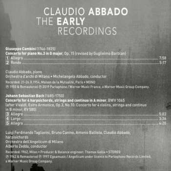 CD Claudio Abbado: The Early Recordings