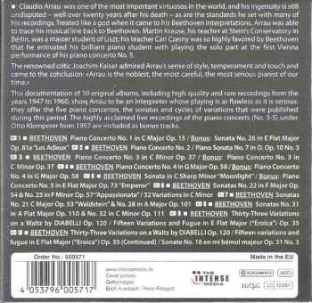 10CD Claudio Arrau: Plays Beethoven, Milestones Of A Piano Legend
