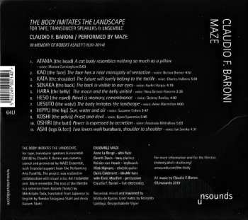 CD Maze: The Body Imitates The Landscape