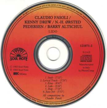 CD Claudio Fasoli: Lido