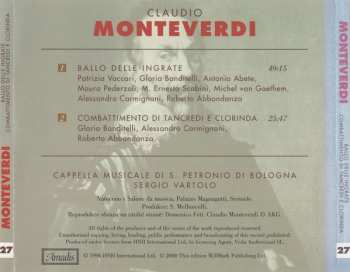 CD Claudio Monteverdi: Ballo Delle Ingrate / Combattimento Di Tancredi E Clorinda