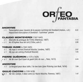 SACD Claudio Monteverdi: Orfeo Fantasia