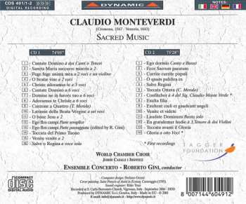 2CD Claudio Monteverdi: Sacred Music