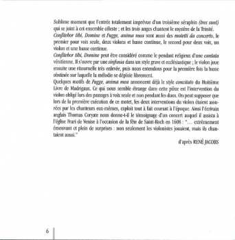 CD Claudio Monteverdi: Un Concert Spirituel