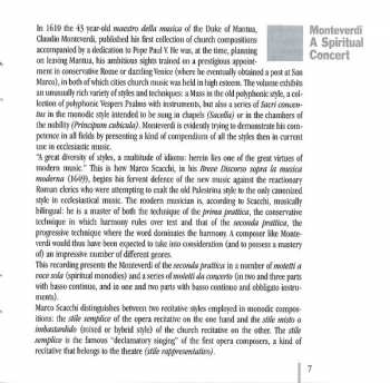 CD Claudio Monteverdi: Un Concert Spirituel