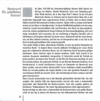 CD Claudio Monteverdi: Un Concert Spirituel