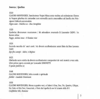 CD Claudio Monteverdi: Un Concert Spirituel