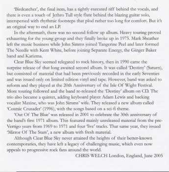 CD Clear Blue Sky: Clear Blue Sky LTD