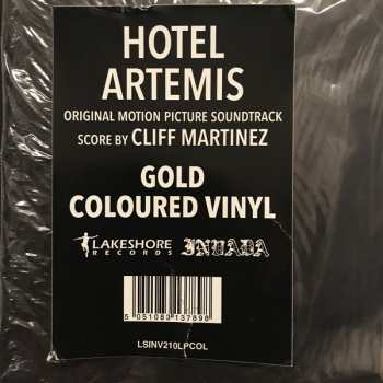 2LP Cliff Martinez: Hotel Artemis (Original Motion Picture Soundtrack) LTD | CLR