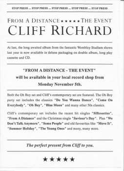 2LP Cliff Richard: From A Distance ***** The Event
