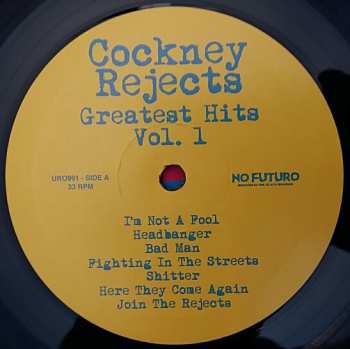 LP Cockney Rejects: Greatest Hits Vol. 1