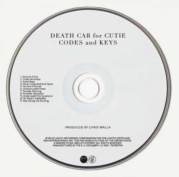 CD Death Cab For Cutie: Codes And Keys