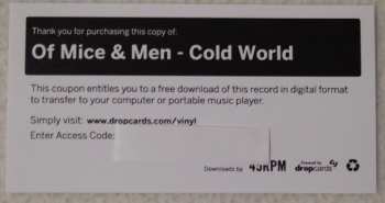 LP Of Mice & Men: Cold World LTD | CLR