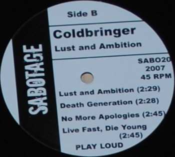 LP Coldbringer: Lust And Ambition