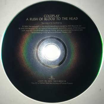 CD Coldplay: A Rush Of Blood To The Head