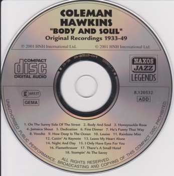 CD Coleman Hawkins: Body And Soul • 1933-1949