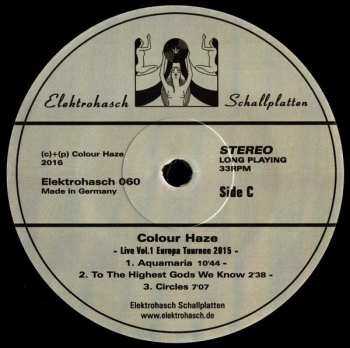 3LP Colour Haze: Live Vol. 1 - Europa Tournee 2015 LTD | NUM