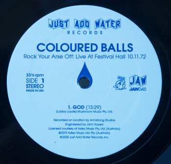 LP Coloured Balls: Rock Your Arse Off! Live At Festival Hall 10 Nov. 72