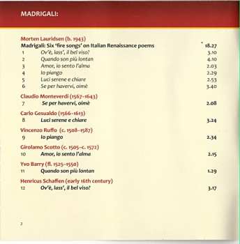 CD Paul Mealor: Madrigali: Fire & Roses