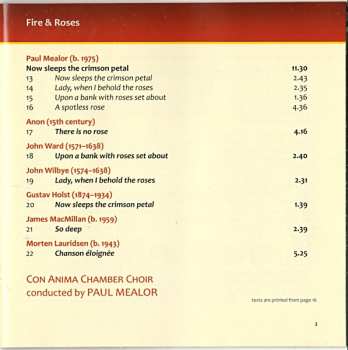 CD Paul Mealor: Madrigali: Fire & Roses