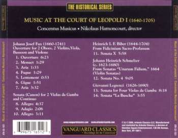 CD Nikolaus Harnoncourt: Music At The Court Of Leopold I (1640-1705)