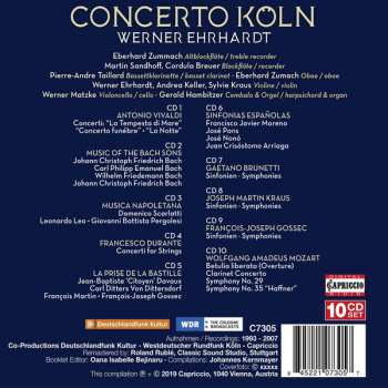 10CD/Caja Wolfgang Amadeus Mozart: Muscia Napoletana • La Prise De La Bastille • Sinfonias Españolas