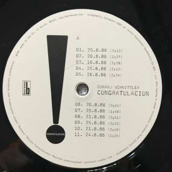 LP Conrad Schnitzler: Congratulacion