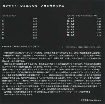 CD Conrad Schnitzler: Convex LTD