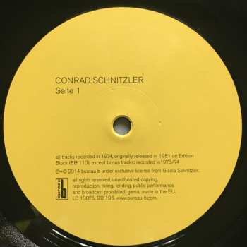 LP Conrad Schnitzler: Gelb