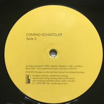 LP Conrad Schnitzler: Gelb