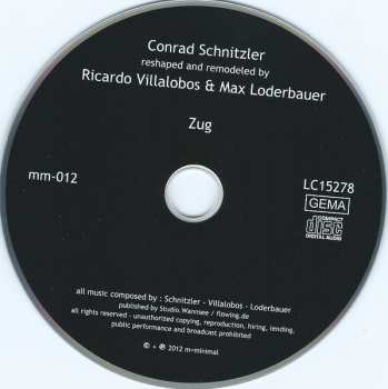 CD Conrad Schnitzler: Zug Reshaped And Remodeled By Ricardo Villalobos & Max Loderbauer
