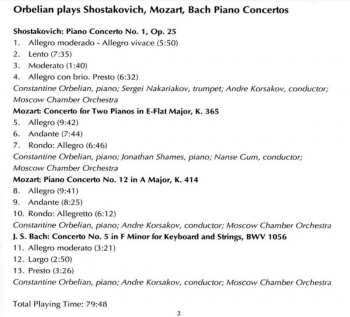 CD Johann Sebastian Bach: Piano Concertos