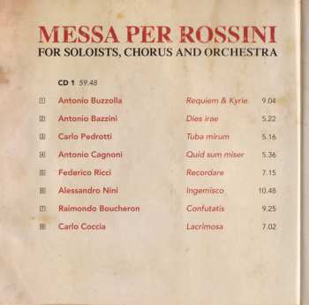 2CD Orchestra Del Teatro Alla Scala: Messa Per Requiem (A Requiem By Verdi And 12 Other Composers In Memory Of Rossini)