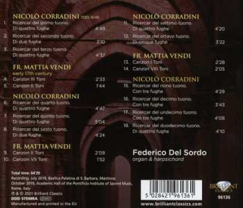 CD Federico Del Sordo: 12 Ricercari / Canzoni