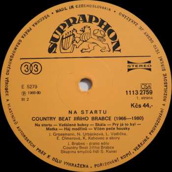 LP Country Beat Jiřího Brabce: Na Startu (1966 - 1980)