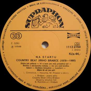 LP Country Beat Jiřího Brabce: Na Startu (1966 - 1980)