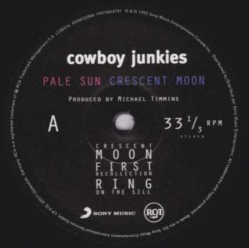 2LP Cowboy Junkies: Pale Sun, Crescent Moon