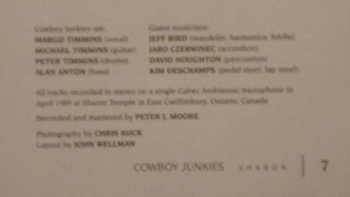 LP Cowboy Junkies: Sharon