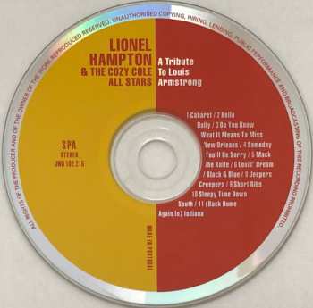 CD Cozy Cole: A Tribute To Louis Armstrong